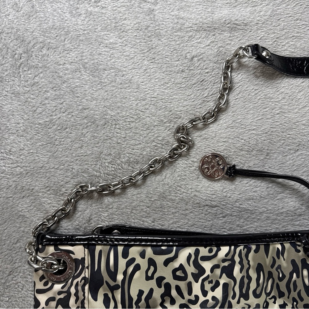 Grace Adele Leopard Print Chain Strap Bag Tote - image 4